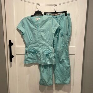 Koi Womens Scrubs Mint Green Small Top Medium Bottom